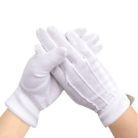 誉丰YL-5018纯棉原棉带三筋汗布手套