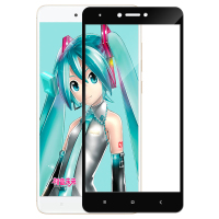 [买2送手机壳]轻万适用红米note4x钢化膜全屏丝印黑色xiaomi红米玻璃贴膜
