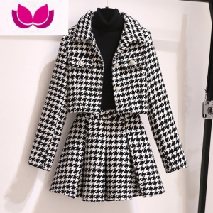 七斓小香风套装裙女2023新款小个子显高网红高级感套装