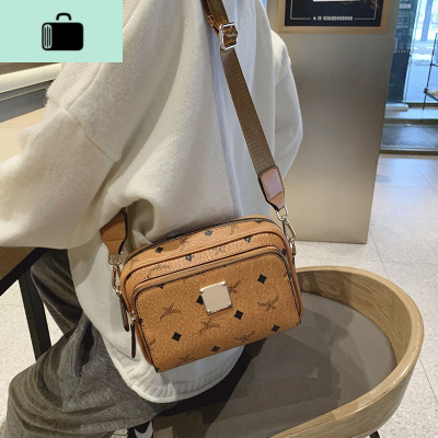 包包女2020印花款时尚百搭大气ins宽肩带斜挎网红小包潮NEW LAKE女斜挎包