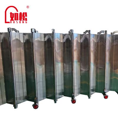 如松不锈钢封板伸缩围栏收缩隔离护栏围挡 RS-0725 高2.0米 米