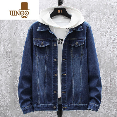YANXU青少年牛仔外套男初中高中学生春装夹克潮流男装2023年新款潮