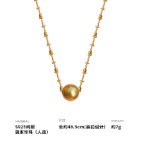 925纯银仙女链施家珍珠项链女锁骨链韩国网红气质潮新款送女朋友老婆情人节七夕生日礼物