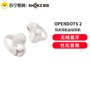 Shokz韶音OpenDots 2耳夹耳机运动跑步蓝牙开放式白金缮