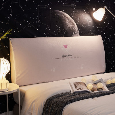 北欧风床头罩套床头套全包软包防尘罩保护套1.8米床头1.5弹力布套 温心守候 长180cm高50到65厘米之间适用