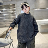儿童装男童冬装加厚毛衣新款男孩针织打底衫中大童秋冬款