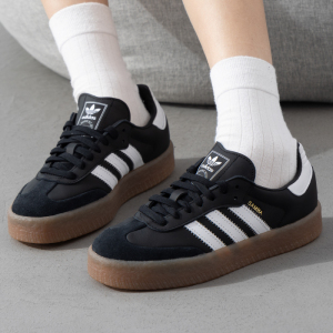 阿迪达斯(adidas)三叶草女鞋新款运动鞋复古潮流时尚低帮休闲鞋SAMBAE W板鞋JI1349 ZP