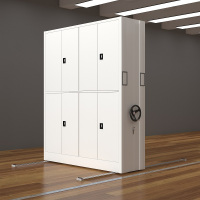 臻远密集架手摇式移动档案柜钢制轨道密集架一列2组