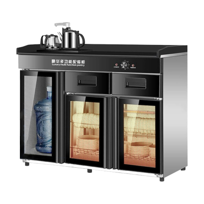 臻远ZY50429045配餐柜消毒碗柜茶水柜带抽屉调料台 烧水壶款