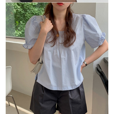 玳恩chic西装短裤女裤裙+短袖衬衫女