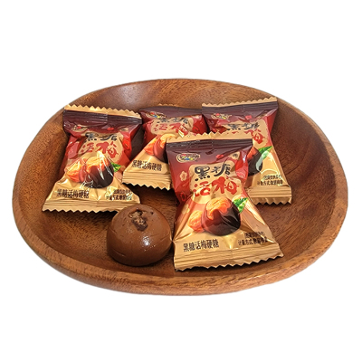 喔喔黑糖话梅硬糖散装250g婚庆结婚喜糖年货午后休闲零食品