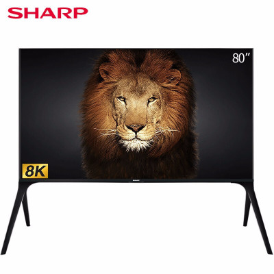夏普(SHARP)80A9BW80英寸8K超高清煌彩AI智能远场语音遥控人工智能液晶电视机