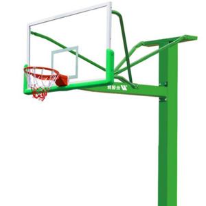 云健 YJA-011-1 加粗预埋式方管篮球架 付