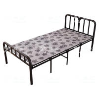 臻远 ZY4052516 钢木床简易折叠床单人床四折 1.5米银彩