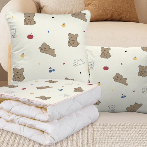 幻窕冬季加厚暖绒毛毯创意兔耳设计超柔材质保暖大号家居毯轻盈便携