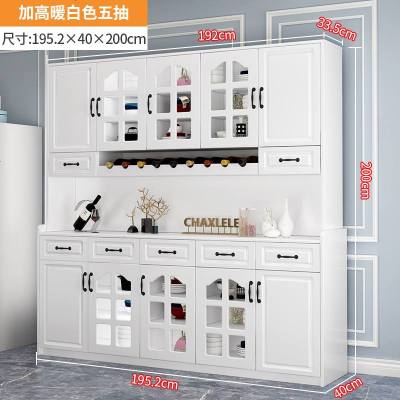 美式餐边柜现代简约厨房碗柜客厅靠墙家用边柜储物柜置物架茶水柜