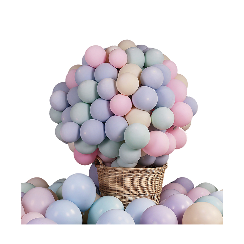 马卡龙100个(黄 紫 嫩粉)-3结婚礼用品马卡龙气球糖果色创意生日派对