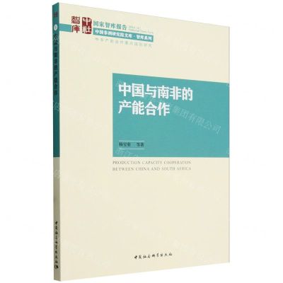 [N]中国与南非的产能合作/智库系列/中国非洲研究院文库-9787522733074