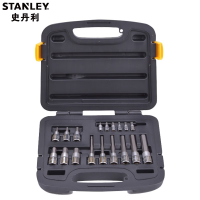史丹利(STANLEY)91-941-22 18件套6.3MM12.5MM系列花形旋具套筒组套 汽修工具箱