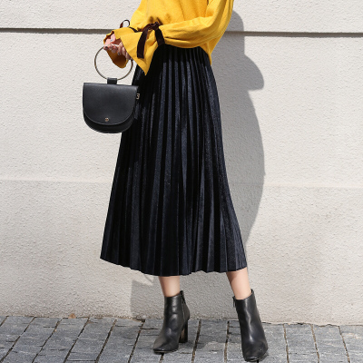 黑色百褶半身长裙排行榜