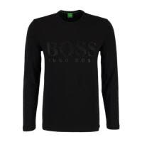 雨果博斯(HUGO BOSS)男式logo印花圆领纯棉T恤休闲百搭上衣