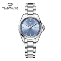 天王好彩机械女表轻奢大表盘钢带女士手表时尚新款正品腕表51586