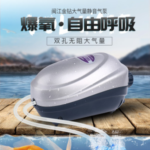 带氧气泵的小鱼缸小鱼缸水族箱增氧机小型家用迷你增氧泵