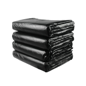 铁驰 黑色平口塑料袋 900*570mm 个