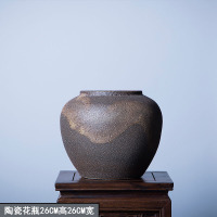 陶瓷花瓶复古欧式干花插花ins摆件酒店会所别墅客厅落地北欧粗陶 三维工匠 90CM瓶含果壳花套装