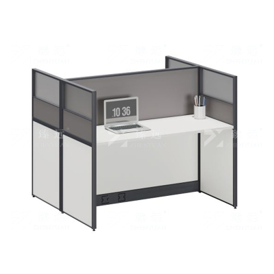 臻远 ZYGW-104职员桌办公桌屏风工作卡位 对坐双人位