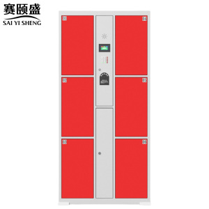 赛颐盛电子存包柜指纹密码6门台