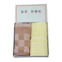 踏绮 北海道缎档+天然彩棉亲肤面巾34*78cm*1+34*75cm*1 盒