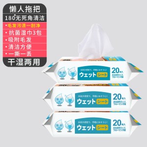 一次性除尘纸懒人拖地家用一拖净地板拖布擦地免手洗静电拖把