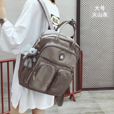 新款ins的书包女学生韩版校园旅行背包旅游港风双肩包女新款SN0642SN0948-定制火山灰大号ww-5005火山灰大号ww-5005