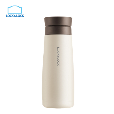 乐扣乐扣（lock&lock）爱的旋转保温杯316不锈钢杯子LHC4265IVY（450ml）白色