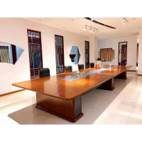 匡大会议桌8.0米会议桌轻奢风H1719-8000F(8000W*2100D*780H)