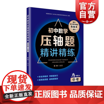 初中数学压轴题精讲精练(九年级+中考)高中数学教辅图书 上海教育出版社