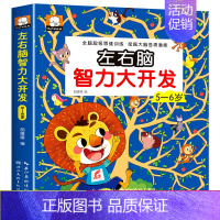 左右脑智力大开发5-6岁 [正版]全脑开发思维训练 2-3岁700题1000题幼儿逻辑早教启蒙书数学专注力训练图书小班智