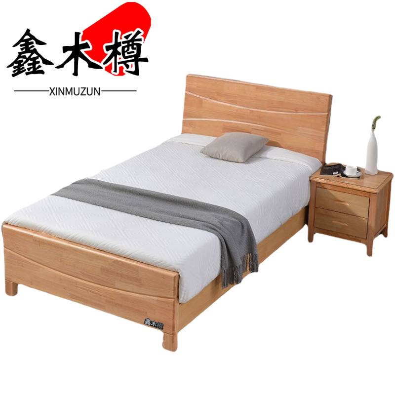 鑫木樽床+床头柜 1.2*2m套