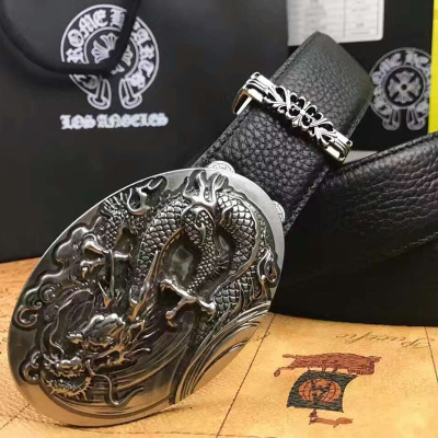 赫泽琼斯HEZZJONES男士皮带进口荔枝纹纯牛皮真皮腰带复古龙头板扣休闲裤带潮男夜店皮带黑色