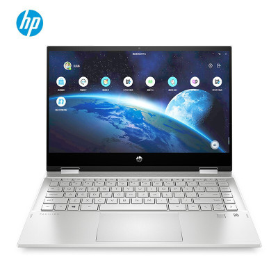 蔡徐坤代言惠普(HP)星系列星14x360-DW1032TU14英寸十一代学生教育本轻薄本笔记本电脑（i5-1135G716G512GAI批改赠触控笔）月光银