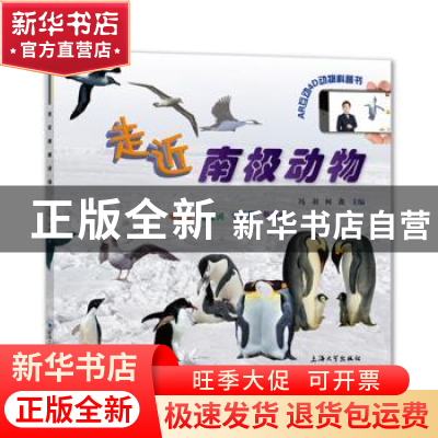 正版 走近南极动物 冯羽 上海大学出版社 9787567136151 书籍