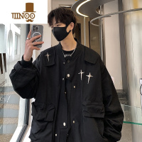 YANXU潮牌港风ins感工装夹克帅气外套宽松大码美式高街男装