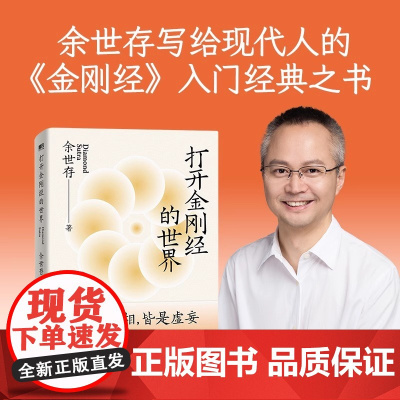 打开金刚经的世界 余世存2024年重磅新作 体悟助无数人走出人生困局的智慧之源 正版书籍