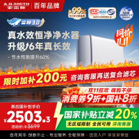 AO史密斯佳尼特[25年新升级]蓝鲸真水效净水器家用厨下式直饮净水机净饮机1000G CR2500AE1 国家补贴