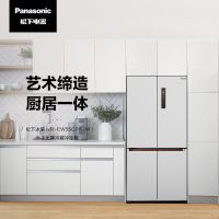 松下(Panasonic)十字对开冰箱NR-EW55CPA-W 550L宽幅变温纳诺怡除菌除异味干燥臻藏顶置压缩机