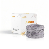 领柯捷 LKJ-WX13 300.00米/箱 0.57mm六类4对非屏蔽 网线(计价单位:箱)灰色