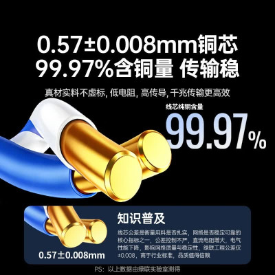 绿联 UGREEN 35768 超五类双屏蔽网线305米