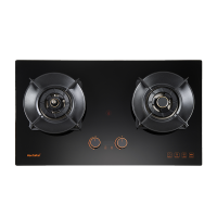 Haotaitai好太太燃气灶JZY-X408 4.8KW大火力双定时+左灶防干烧安全灶可调底壳保洁铝炉头 精铜燃烧器