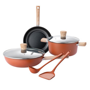 德世朗(DESLON) 鸿运0氟陶瓷不粘 六件套 DFS-TZ939-6A